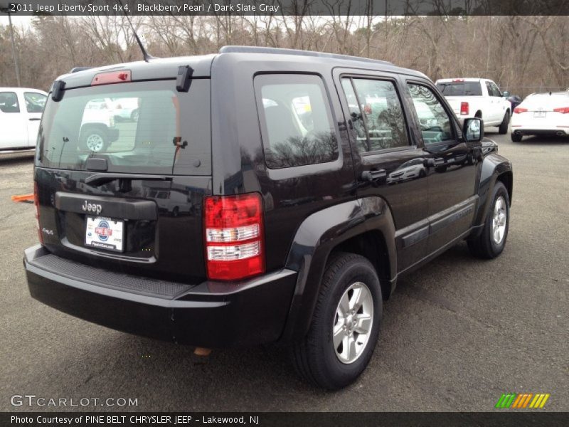 Blackberry Pearl / Dark Slate Gray 2011 Jeep Liberty Sport 4x4