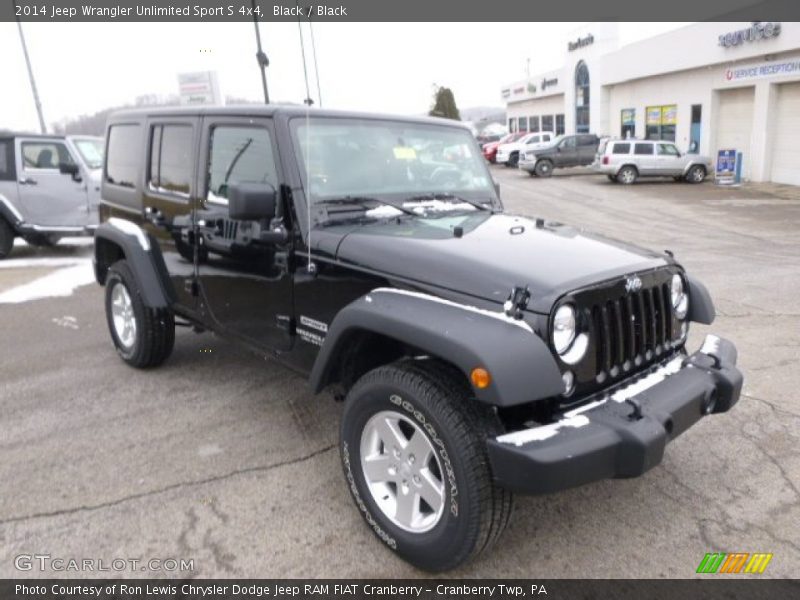 Black / Black 2014 Jeep Wrangler Unlimited Sport S 4x4