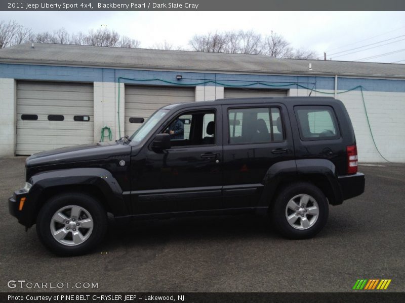 Blackberry Pearl / Dark Slate Gray 2011 Jeep Liberty Sport 4x4
