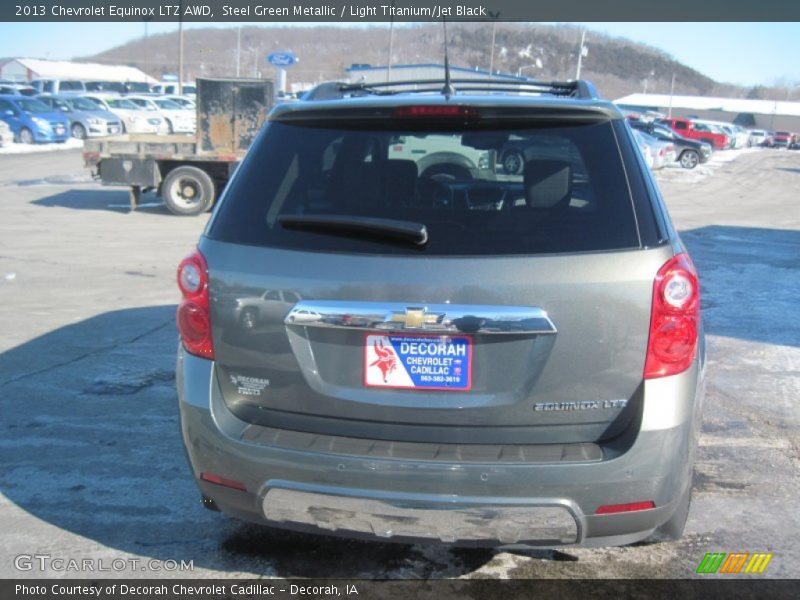 Steel Green Metallic / Light Titanium/Jet Black 2013 Chevrolet Equinox LTZ AWD