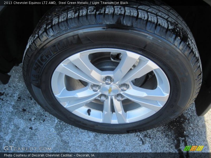 Steel Green Metallic / Light Titanium/Jet Black 2013 Chevrolet Equinox LTZ AWD