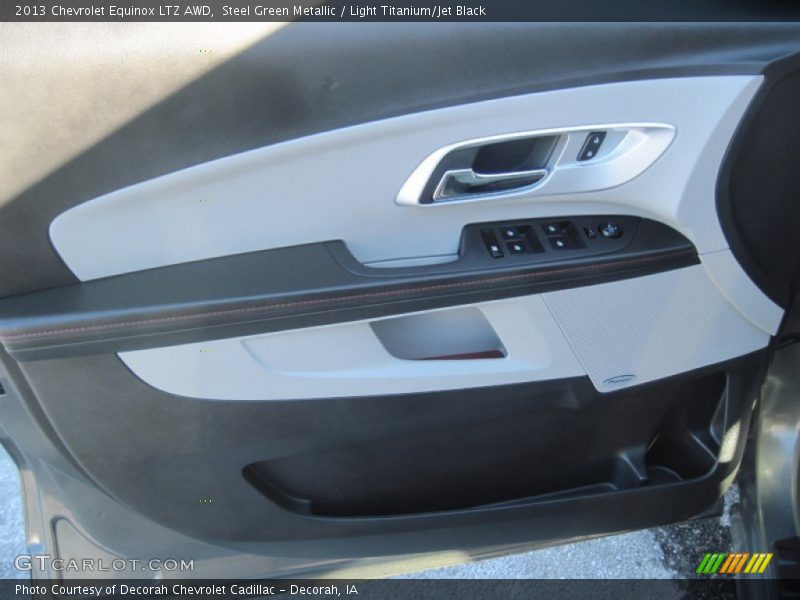 Steel Green Metallic / Light Titanium/Jet Black 2013 Chevrolet Equinox LTZ AWD