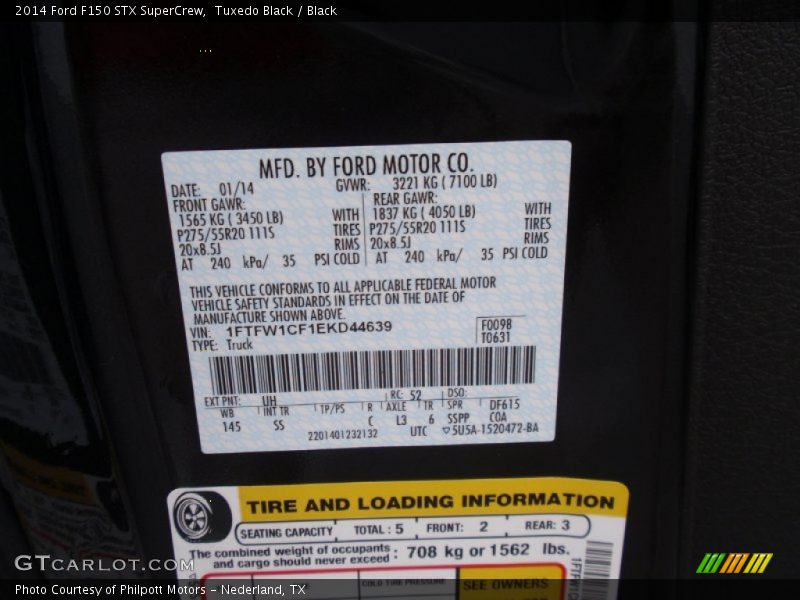 Tuxedo Black / Black 2014 Ford F150 STX SuperCrew