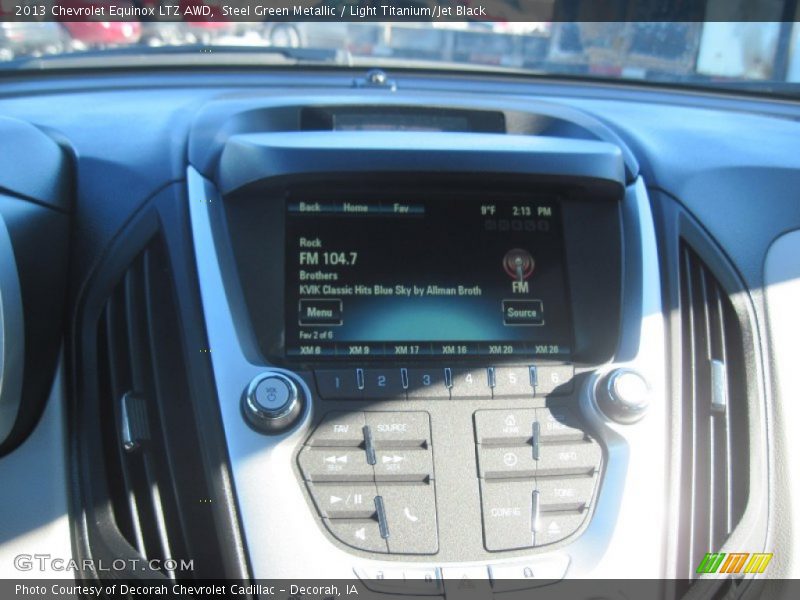 Steel Green Metallic / Light Titanium/Jet Black 2013 Chevrolet Equinox LTZ AWD