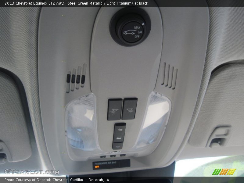 Steel Green Metallic / Light Titanium/Jet Black 2013 Chevrolet Equinox LTZ AWD