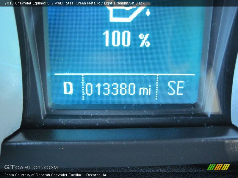 Steel Green Metallic / Light Titanium/Jet Black 2013 Chevrolet Equinox LTZ AWD