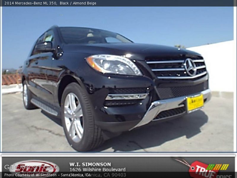 Black / Almond Beige 2014 Mercedes-Benz ML 350