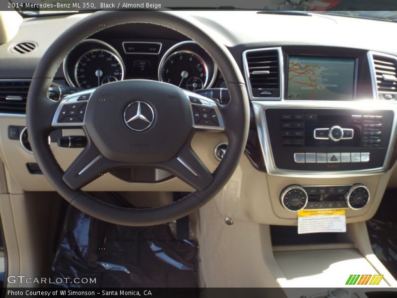 Black / Almond Beige 2014 Mercedes-Benz ML 350