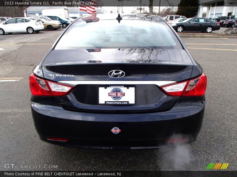 Pacific Blue Pearl / Gray 2013 Hyundai Sonata GLS