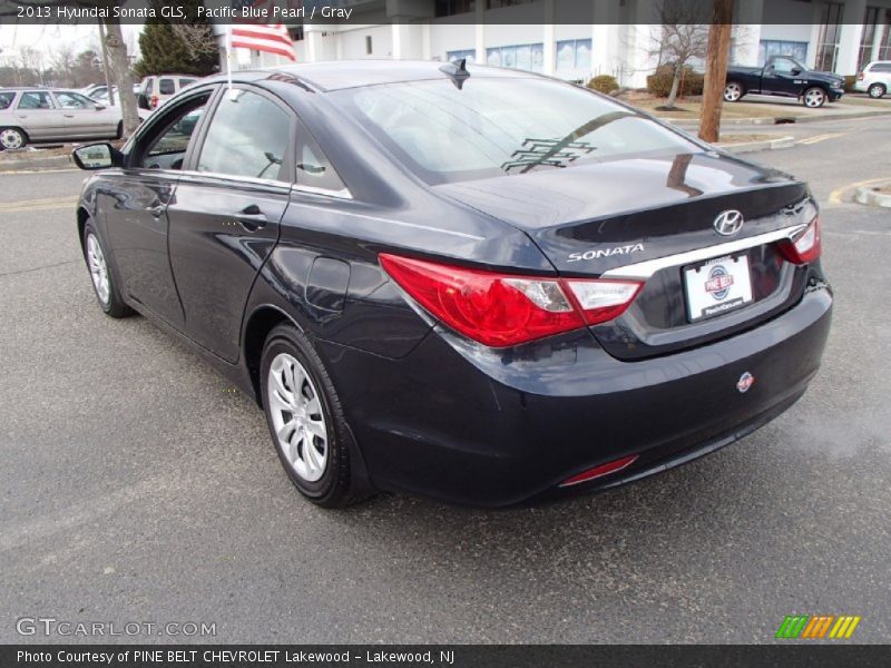 Pacific Blue Pearl / Gray 2013 Hyundai Sonata GLS