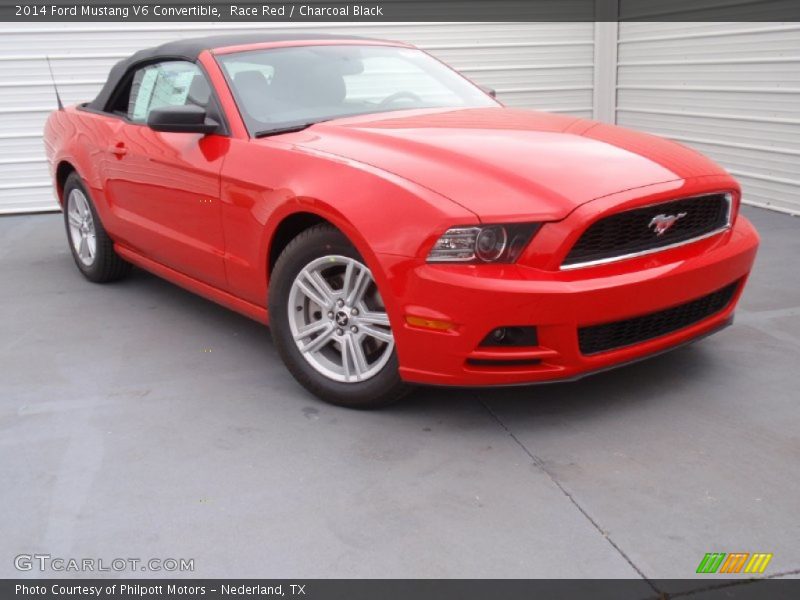 Race Red / Charcoal Black 2014 Ford Mustang V6 Convertible
