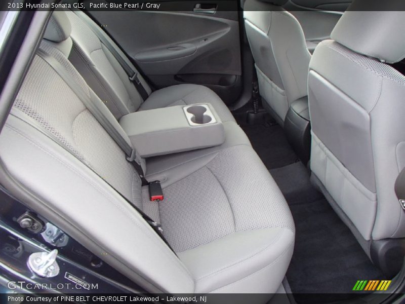 Pacific Blue Pearl / Gray 2013 Hyundai Sonata GLS