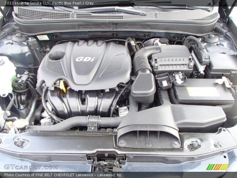 Pacific Blue Pearl / Gray 2013 Hyundai Sonata GLS