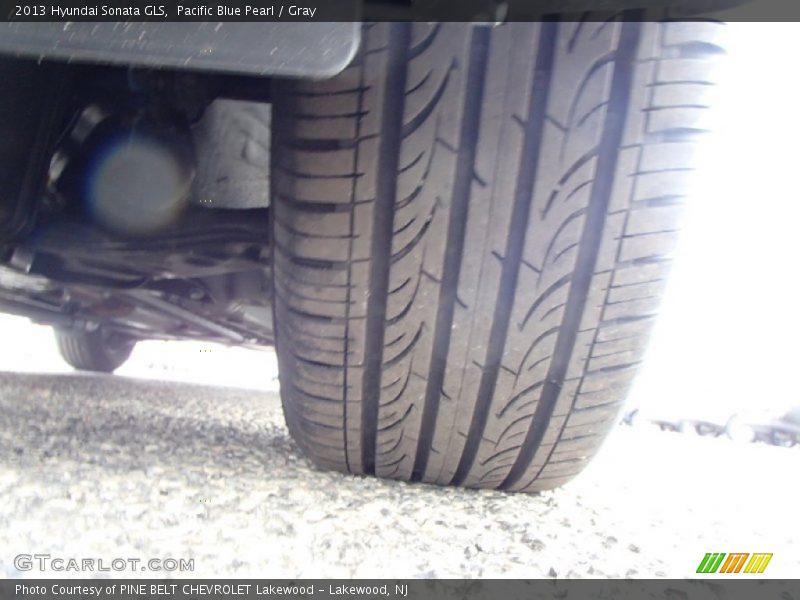 Pacific Blue Pearl / Gray 2013 Hyundai Sonata GLS