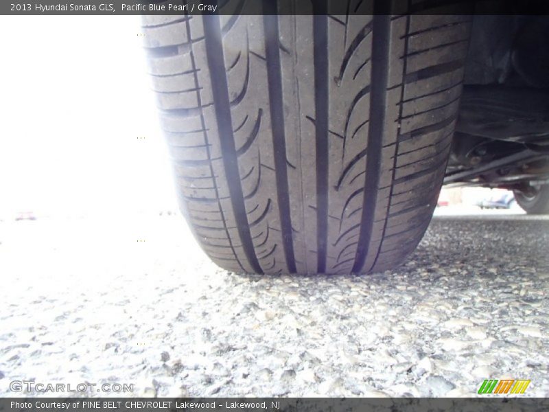 Pacific Blue Pearl / Gray 2013 Hyundai Sonata GLS