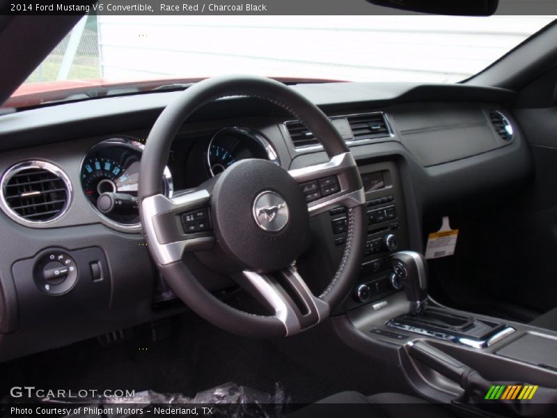 Race Red / Charcoal Black 2014 Ford Mustang V6 Convertible