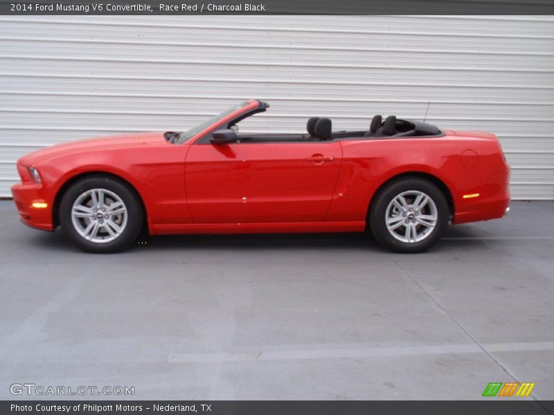 Race Red / Charcoal Black 2014 Ford Mustang V6 Convertible