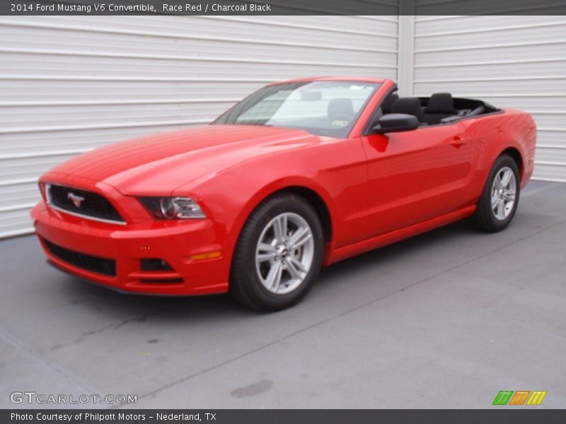 Race Red / Charcoal Black 2014 Ford Mustang V6 Convertible