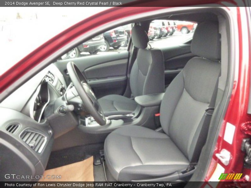 Deep Cherry Red Crystal Pearl / Black 2014 Dodge Avenger SE