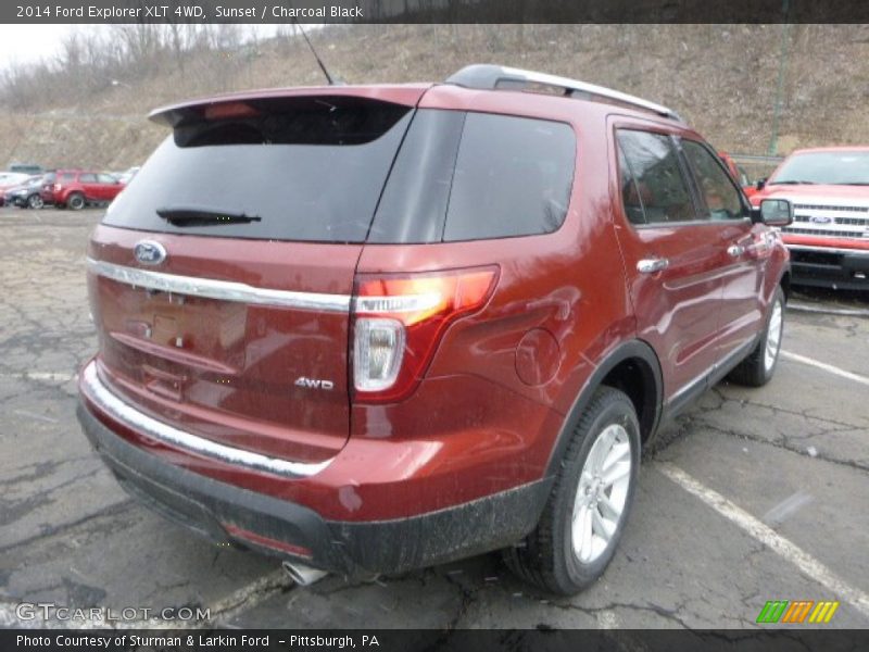 Sunset / Charcoal Black 2014 Ford Explorer XLT 4WD