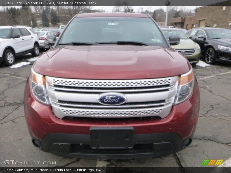 Sunset / Charcoal Black 2014 Ford Explorer XLT 4WD