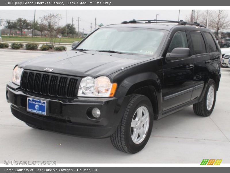 Black / Medium Slate Gray 2007 Jeep Grand Cherokee Laredo