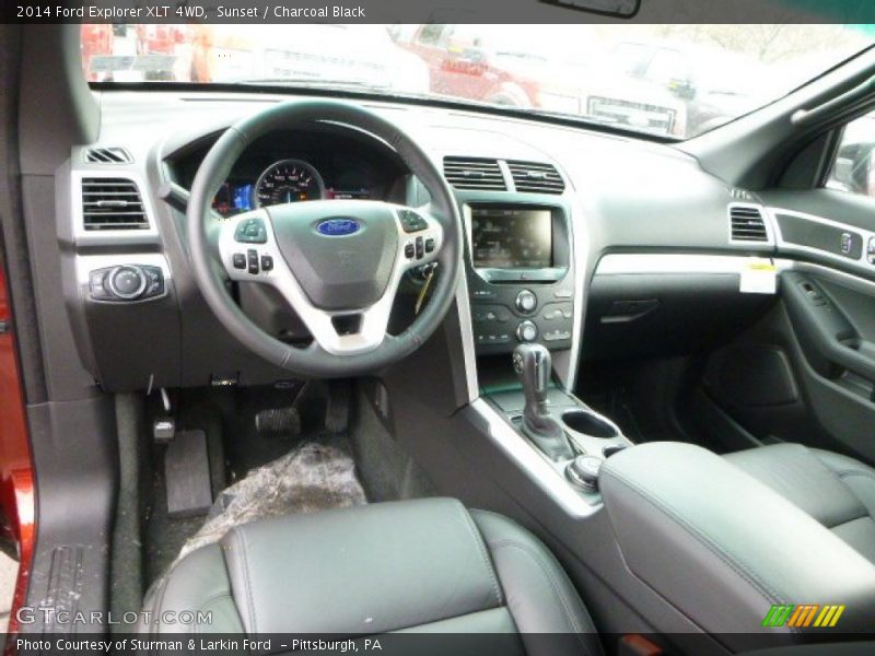 Sunset / Charcoal Black 2014 Ford Explorer XLT 4WD