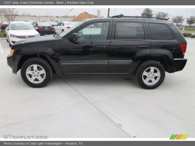 Black / Medium Slate Gray 2007 Jeep Grand Cherokee Laredo