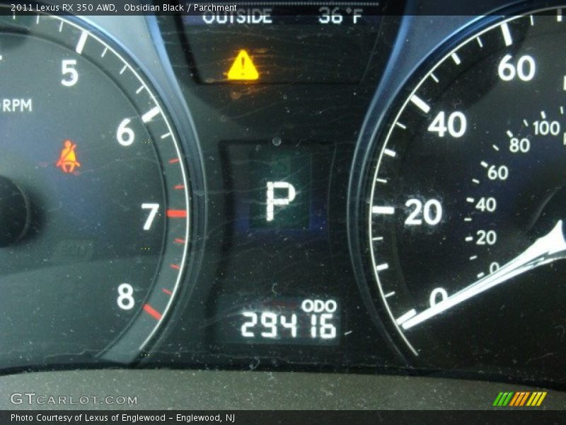 Obsidian Black / Parchment 2011 Lexus RX 350 AWD