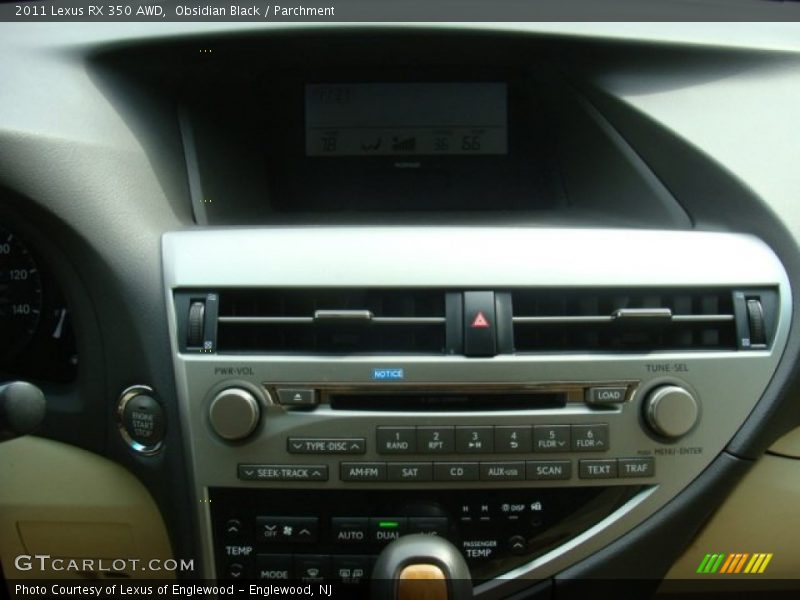Obsidian Black / Parchment 2011 Lexus RX 350 AWD