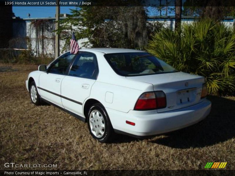 Frost White / Beige 1996 Honda Accord LX Sedan