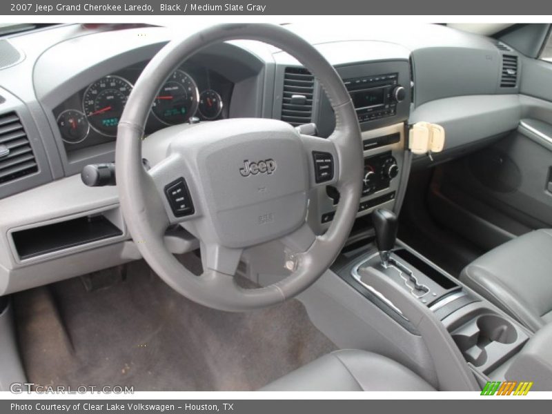 Black / Medium Slate Gray 2007 Jeep Grand Cherokee Laredo