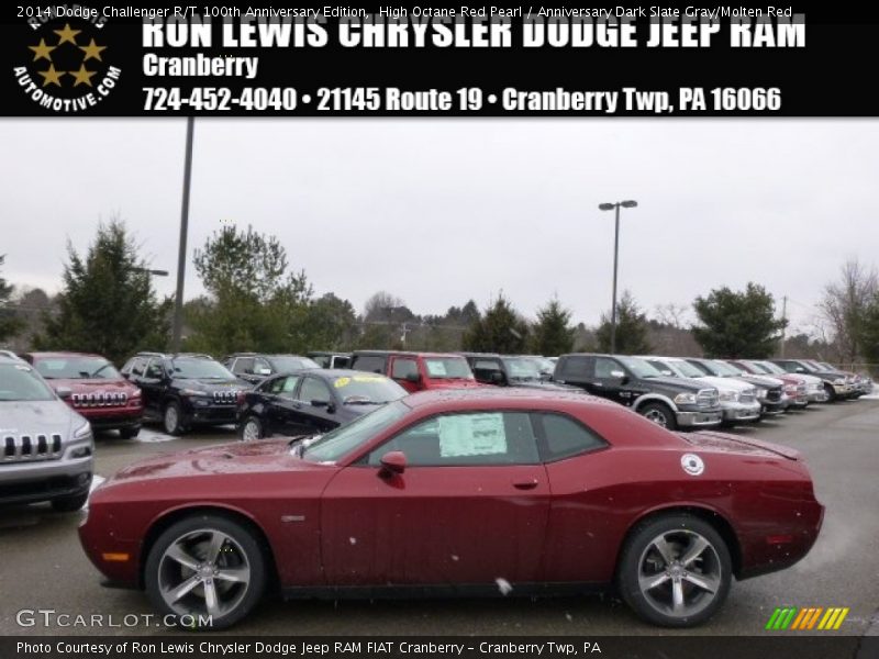 High Octane Red Pearl / Anniversary Dark Slate Gray/Molten Red 2014 Dodge Challenger R/T 100th Anniversary Edition