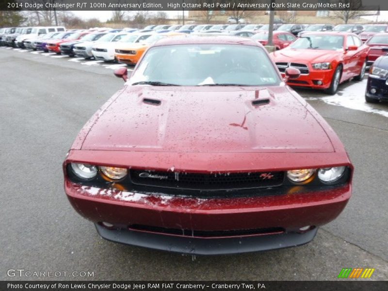 High Octane Red Pearl / Anniversary Dark Slate Gray/Molten Red 2014 Dodge Challenger R/T 100th Anniversary Edition