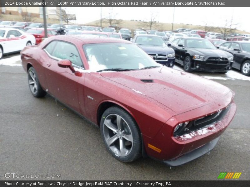 High Octane Red Pearl / Anniversary Dark Slate Gray/Molten Red 2014 Dodge Challenger R/T 100th Anniversary Edition