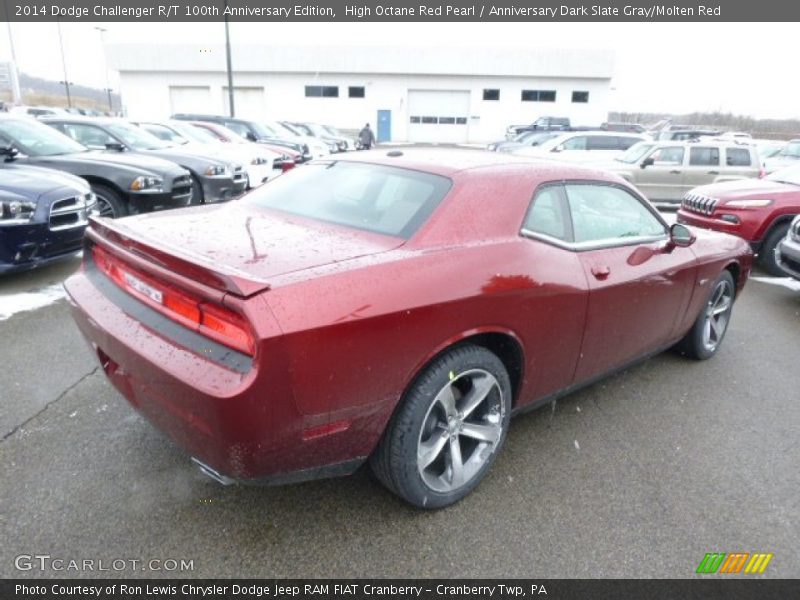 High Octane Red Pearl / Anniversary Dark Slate Gray/Molten Red 2014 Dodge Challenger R/T 100th Anniversary Edition