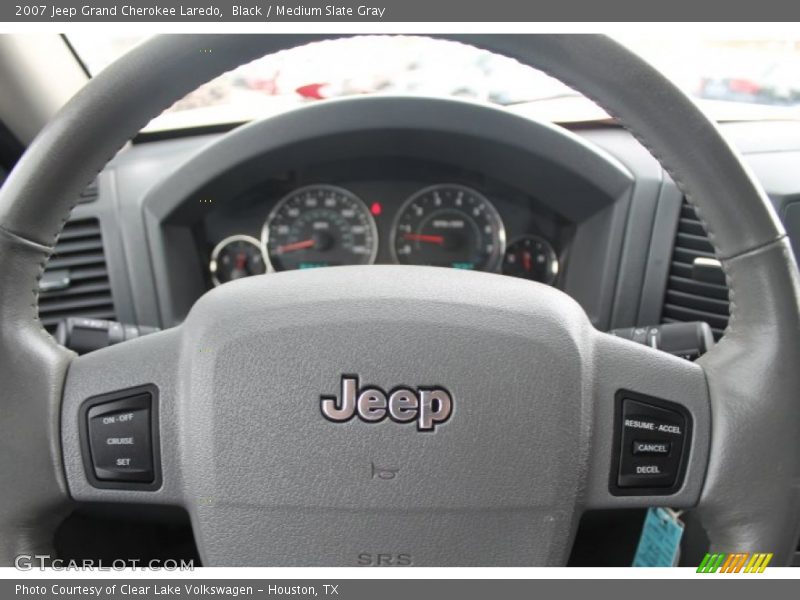 Black / Medium Slate Gray 2007 Jeep Grand Cherokee Laredo