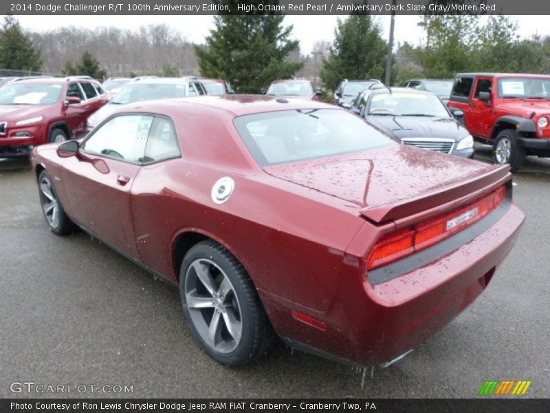 High Octane Red Pearl / Anniversary Dark Slate Gray/Molten Red 2014 Dodge Challenger R/T 100th Anniversary Edition