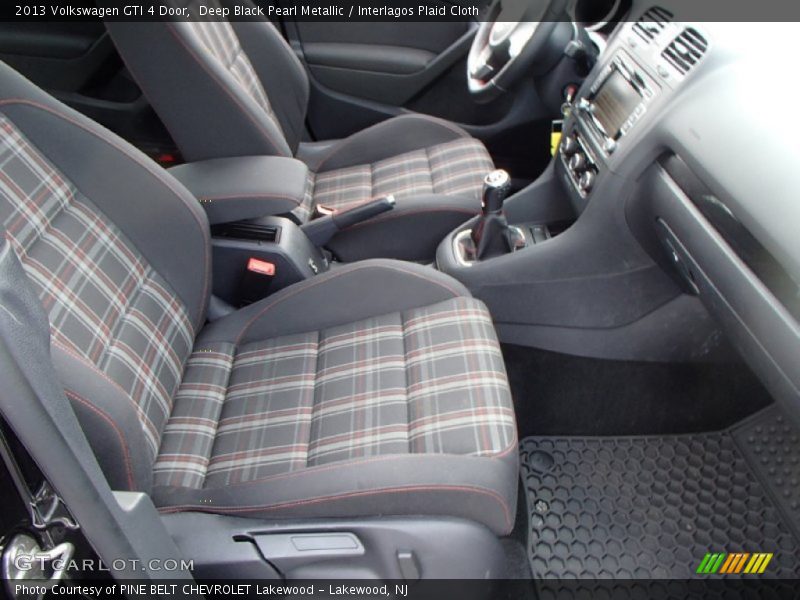 Deep Black Pearl Metallic / Interlagos Plaid Cloth 2013 Volkswagen GTI 4 Door