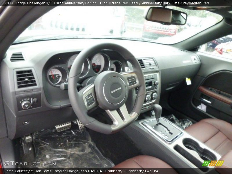 High Octane Red Pearl / Anniversary Dark Slate Gray/Molten Red 2014 Dodge Challenger R/T 100th Anniversary Edition