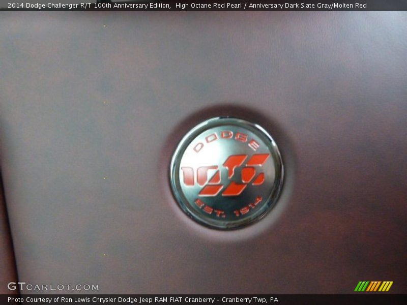 High Octane Red Pearl / Anniversary Dark Slate Gray/Molten Red 2014 Dodge Challenger R/T 100th Anniversary Edition