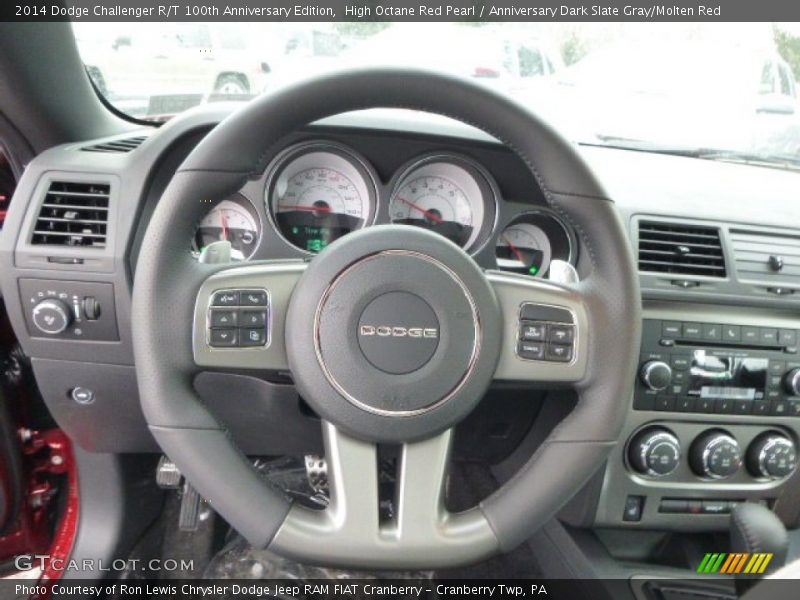 High Octane Red Pearl / Anniversary Dark Slate Gray/Molten Red 2014 Dodge Challenger R/T 100th Anniversary Edition