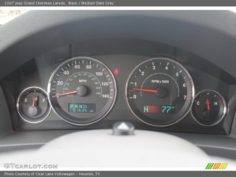 Black / Medium Slate Gray 2007 Jeep Grand Cherokee Laredo