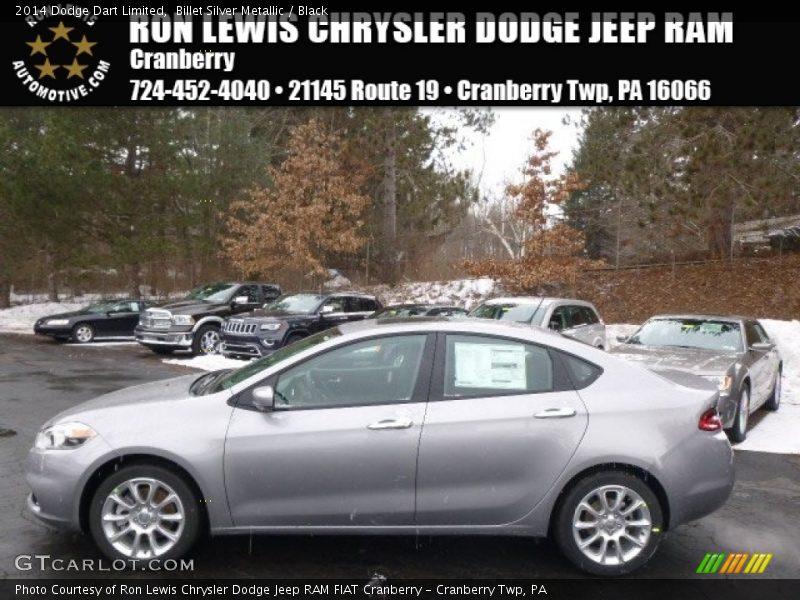 Billet Silver Metallic / Black 2014 Dodge Dart Limited