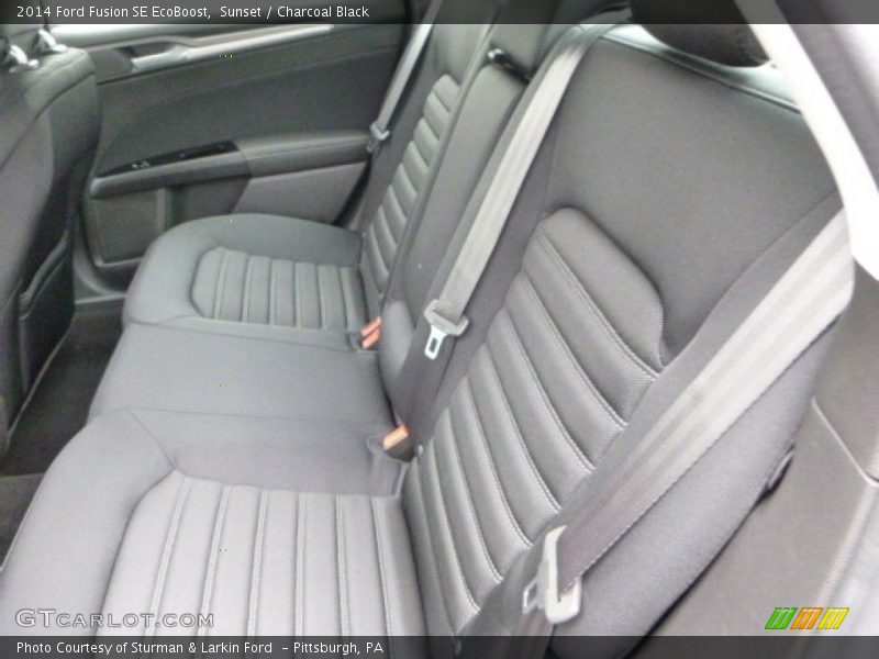 Sunset / Charcoal Black 2014 Ford Fusion SE EcoBoost