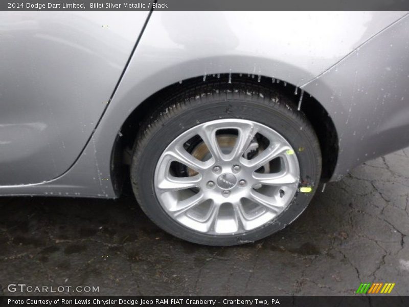 Billet Silver Metallic / Black 2014 Dodge Dart Limited