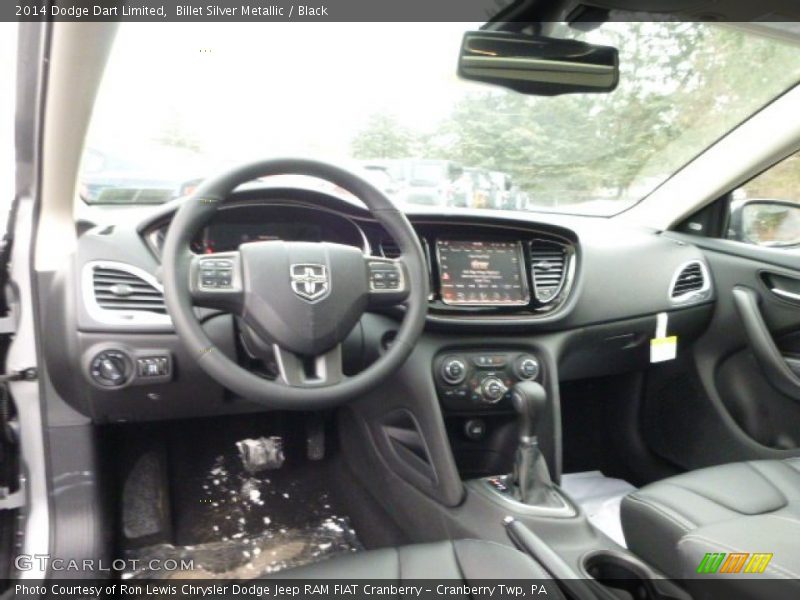 Billet Silver Metallic / Black 2014 Dodge Dart Limited