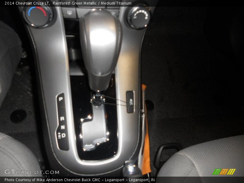 Rainforest Green Metallic / Medium Titanium 2014 Chevrolet Cruze LT