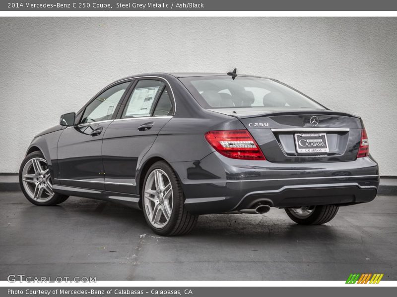 Steel Grey Metallic / Ash/Black 2014 Mercedes-Benz C 250 Coupe