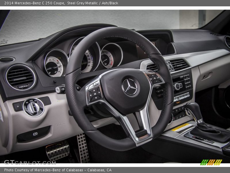 Steel Grey Metallic / Ash/Black 2014 Mercedes-Benz C 250 Coupe